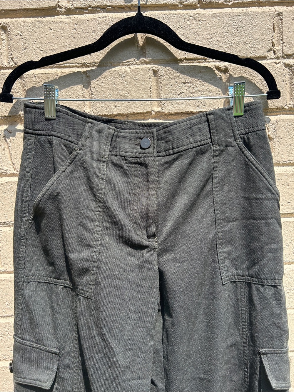 TWP Stretch Wool Cargo Pants in Military, size 6 - Picture 8 of 13